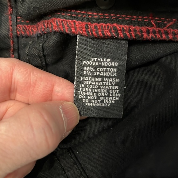 Sanctuary Leather Look Moto Jeans - Picture 4 of 10